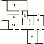 6 Person In Henne-by Traum 度假居 *